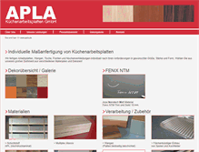 Tablet Screenshot of apla.de