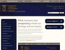 Tablet Screenshot of apla.com.au